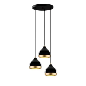 Säker betalning Taklampa Soodni Tre Sufia Svart Svart - Belysning & el