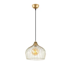 Fri frakt Taklampa Meron Shiny One Gold Guld - Belysning & el