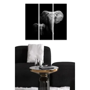 Canvastavla Animal 3-pack Flerfärgad 20x50 cm - Inredning Lägg i varukorgen