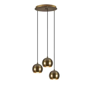 Lägg i varukorgen Taklampa Zana Vintage Jaromere Tre Guld - Belysning & el