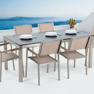 Bacoli Matgrupp Utomhus 180 cm + 6 Utestolar - Utemöbler Erbjudande
