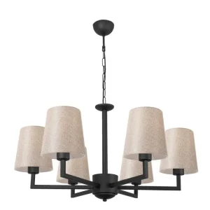 Outlet Taklampa Fenda Svart / Kräm Svart - Belysning & el