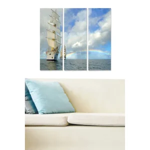 Tavla Scenic 3-pack Flerfärgad 20x50 cm - Inredning Endast idag