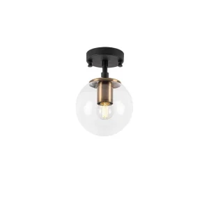 Reapris Taklampa Sone Svart / Antik / Transparent Svart / Antik / Transparent - Belysning & el
