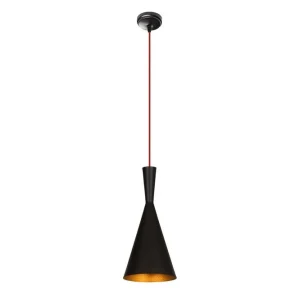 Taklampa Mangol Svart / Röd Diameter: 19 cm Mörkröd/Svart - Belysning & el Populär