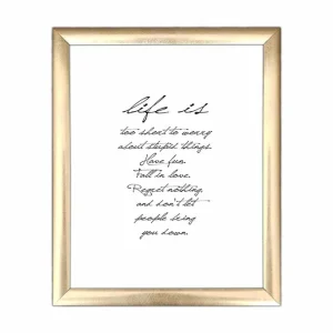 Billig Tavla Sayings med Ram Flerfärgad 23,5x28,5 cm - Inredning