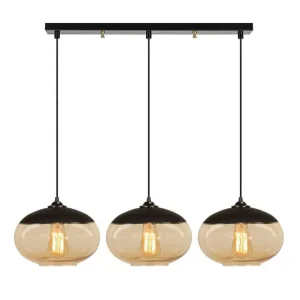 Premium Taklampa Jeba Tre Svart / Honung Svart - Belysning & el