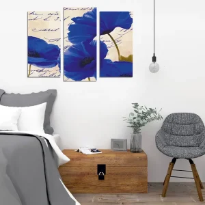 Nyhet Dekorativ Canvastavla 3-Delar 45x20 cm Flerfärgad - Inredning