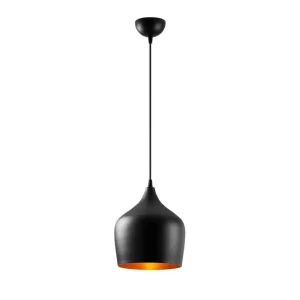 Taklampa Chichela Singel Svart Svart - Belysning & el Outlet