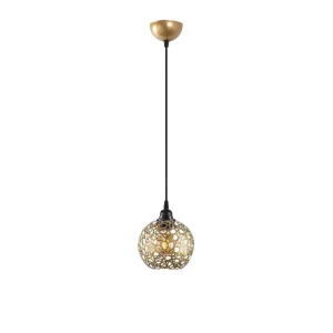 Taklampa Silen guld Diameter: 17 cm - Belysning & el Rabatter