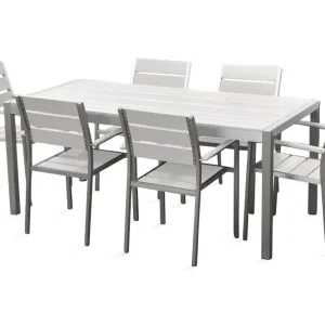 Vernio Trädgårdsmöbelset Med Utebord+6 Utestolar - Utemöbler risnedsättning