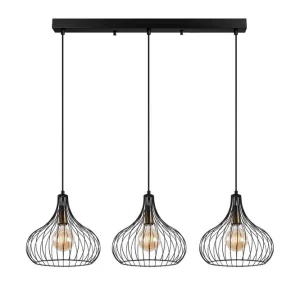 Säker betalning Taklampa Kiron Svart / Antik Tre Svart - Belysning & el