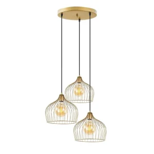 Trygg betalning Taklampa Meron Shiny Gold Circle Guld - Belysning & el