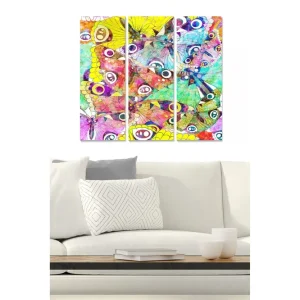 Canvastavla Colorful 3-pack Flerfärgad 20x50 cm - Inredning Snabb frakt