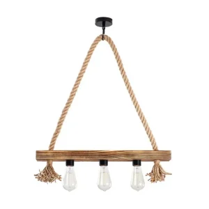 Kampanj Taklampa Nira Trä ( 60 x 9 cm) Ljusfärgat trä - Belysning & el