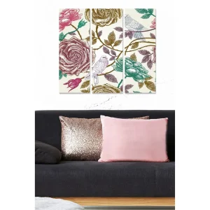 Canvastavla Abstract 3-pack Flerfärgad 20x50 cm - Inredning Kampanj