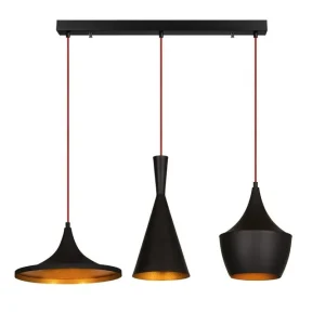 Begränsat antal Taklampa Mangol Set Svart / Rany Guld/Svart - Belysning & el