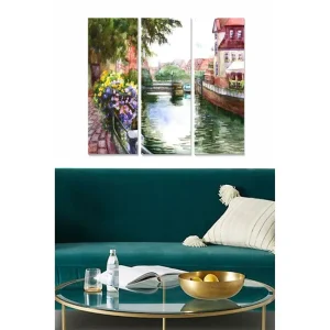 Säker betalning Tavla Colorful 3-pack Flerfärgad 20x50 cm - Inredning