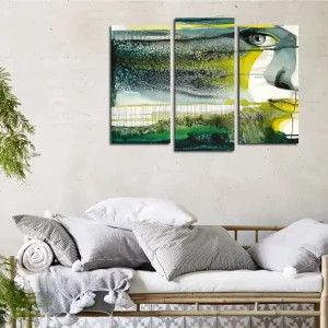 Begränsat erbjudande Dekorativ Canvastavla 3-Delar 45x20 cm Flerfärgad - Inredning