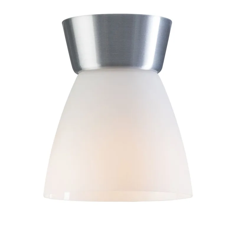 Bizzo Plafond D165 Aluminium/Opal Glas Snabb leverans