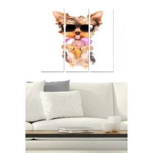 Populär Canvastavla Floral 3-pack Flerfärgad 20x50 cm - Inredning