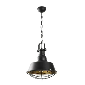 Taklampa Rathour Titanium Svart / Rany Guld/Svart - Belysning & el Fynd