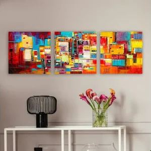 Decorative Canvas Painting (3 Pieces) 30x30 - Inredning Premium