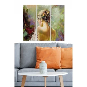 Canvastavla Abstract 3-pack Flerfärgad 20x50 cm - Inredning Kundfavorit