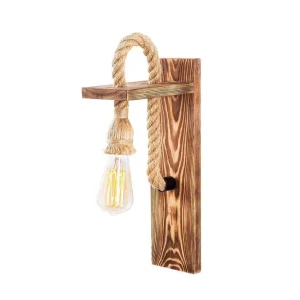 Vägglampa Nirae Trä Natur - Belysning & el Fynd