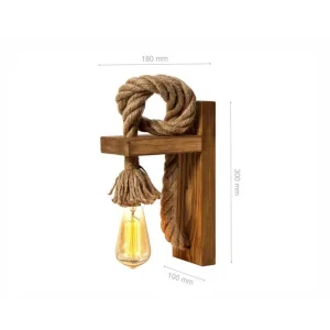 Erbjudandepris Vägglampa Dralen Brun / Rany Brun/Guld - Belysning & el