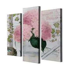 Kampanjpris Dekorativ Canvastavla 3-Delar 45x20 cm Flerfärgad - Inredning