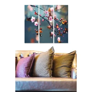 Nedsatt pris Canvastavla Floral 3-pack Flerfärgad 20x50 cm - Inredning