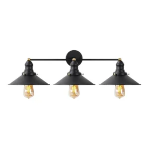 Vägglampa Nolen Svart / Antik Svart/Antracit - Belysning & el Fynd
