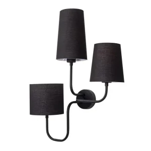 Vägglampa Rihan svart Svart - Belysning & el Extra rabatt