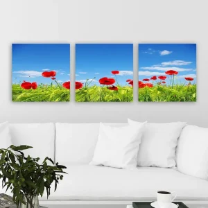 Premium Dekorativ Canvastavla 3-Delar 30x30 cm Flerfärgad - Inredning
