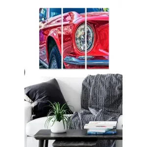 Köp nu Canvastavla Vehicle 3-pack Flerfärgad 20x50 cm - Inredning