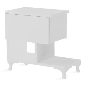 Begränsad tid Decorotika Sängbord 46 cm med Förvaring Låda + Hyllor Ben - Möbler