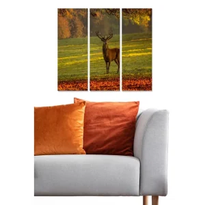 Canvastavla Animal 3-pack Flerfärgad 20x50 cm - Inredning Outlet