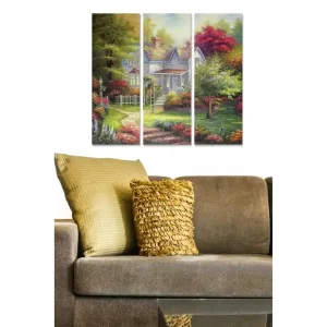 Canvastavla Scenic 3-pack Flerfärgad 20x50 cm - Inredning Populärt val