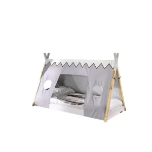risnedsättning Säng med Textil Tipi 90x200 cm Utan ben Utan ben - Möbler
