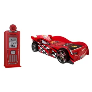 Säng med garderob Night Speeder Red - Möbler Säker betalning
