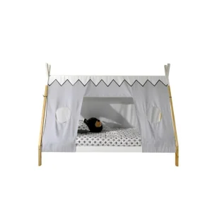 Säng med Textil Tipi 90x200 cm Med ben Med ben - Möbler Snabb frakt