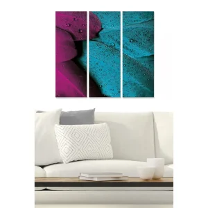 Säker betalning Canvastavla Abstract 3-pack Flerfärgad 20x50 cm - Inredning