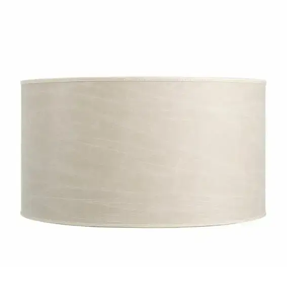 Billigare Lampskärm Cylinder Small Leather Cream