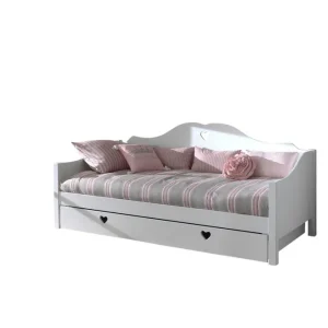 Populärt val Loftsäng med Låda Amori 90 x 200 cm White - Möbler