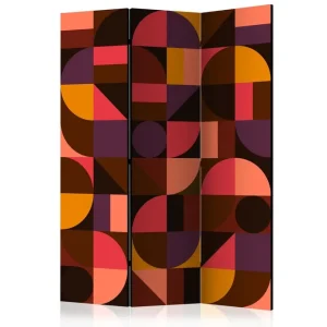 Beställ idag Rumsavdelare Geometric Mosaic Red 135x172 cm - Inredning & dekor