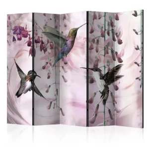Utförsäljning Rumsavdelare Flying Hummingbirds Pink II 225x172 cm - Inredning & dekor