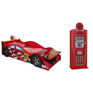 Köp online Säng med garderob Race Red 70x140 cm - Möbler
