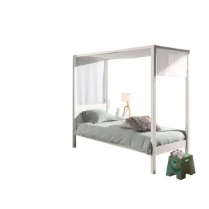 Säng med textil Pino Canopy - Möbler Erbjudande