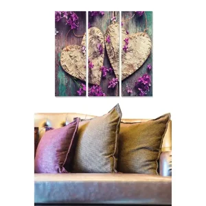 Tavla Love 3-pack Flerfärgad 20x50 cm - Inredning Begränsat erbjudande
